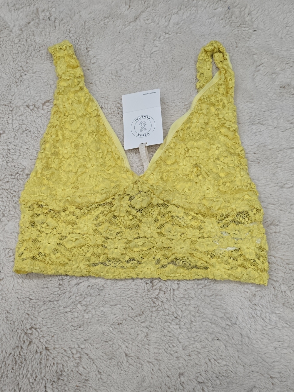 Lace Bralette - Yellow
